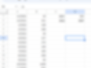 student collected data of clothes for cash